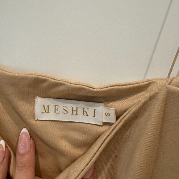 Meshki Yvonne Crop Top – Tan / Size S - Picture 7 of 8